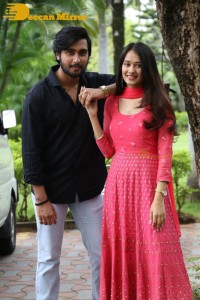 Telugu movie Kotha Kothaga success meet attended by Ajay Aman and Virti Vaghani