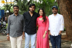 Telugu movie Kotha Kothaga success meet attended by Ajay Aman and Virti Vaghani