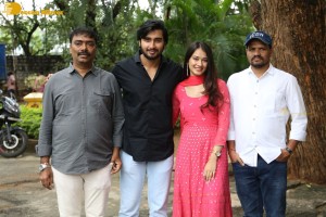 Telugu movie Kotha Kothaga success meet attended by Ajay Aman and Virti Vaghani
