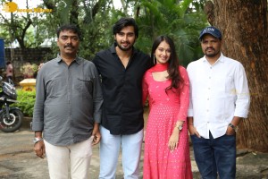 Telugu movie Kotha Kothaga success meet attended by Ajay Aman and Virti Vaghani