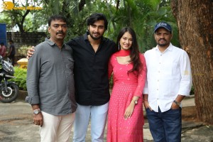Telugu movie Kotha Kothaga success meet attended by Ajay Aman and Virti Vaghani