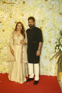 Krishan Kumar’s Diwali Party attended by Sunny Deol, Manushi Chhillar, Shriya Saran, Saiee Manjrekar, and others