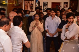 Family and Friends from Cinema and Politics mourned the loss of Superstar Krishna