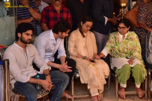 Family and Friends from Cinema and Politics mourned the loss of Superstar Krishna