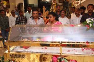 Family and Friends from Cinema and Politics mourned the loss of Superstar Krishna
