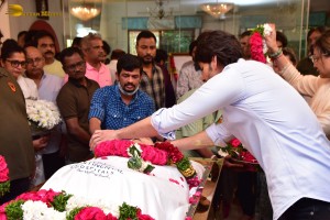 Family and Friends from Cinema and Politics mourned the loss of Superstar Krishna
