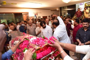 Family and Friends from Cinema and Politics mourned the loss of Superstar Krishna