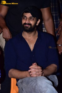 Naga Shaurya and Shirley Setia promote the film Krishna Vrinda Vihari at S V Defence Academy in Tirupati