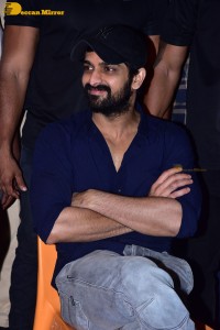 Naga Shaurya and Shirley Setia promote the film Krishna Vrinda Vihari at S V Defence Academy in Tirupati