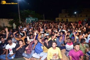 Naga Shaurya and Shirley Setia promote the film Krishna Vrinda Vihari at S V Defence Academy in Tirupati