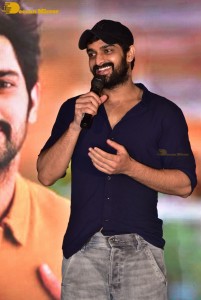 Naga Shaurya and Shirley Setia promote the film Krishna Vrinda Vihari at S V Defence Academy in Tirupati