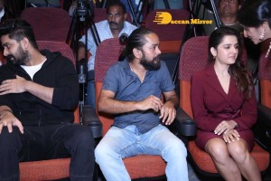 Naga Shaurya and Shirley Setia attend the teaser launch of the film Krishna Vrinda Vihari
