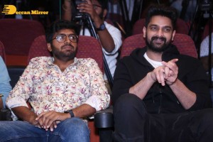 Naga Shaurya and Shirley Setia attend the teaser launch of the film Krishna Vrinda Vihari