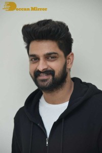 Naga Shaurya and Shirley Setia attend the teaser launch of the film Krishna Vrinda Vihari