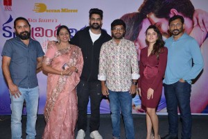Naga Shaurya and Shirley Setia attend the teaser launch of the film Krishna Vrinda Vihari
