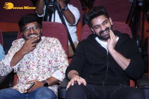 Naga Shaurya and Shirley Setia attend the teaser launch of the film Krishna Vrinda Vihari