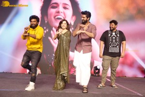 Krishna Vrinda Vihari pre-release attended by Naga Shaurya and Shirley Setia
