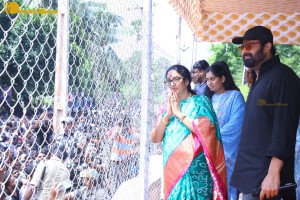Krishnam Raju Memorial Service held in Mogalturu attended by Prabhas and family members