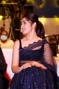 Actress Krithi Shetty in a black saree