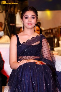 Actress Krithi Shetty in a black saree