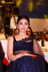 Actress Krithi Shetty in a black saree