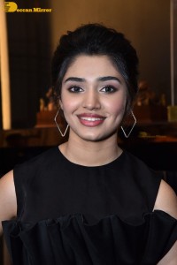 Krithi Shetty in a black dress