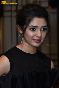 Krithi Shetty in a black dress
