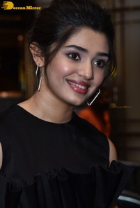 Krithi Shetty in a black dress