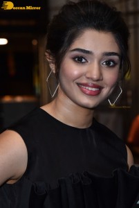 Krithi Shetty in a black dress