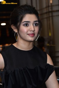 Krithi Shetty in a black dress