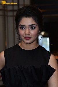 Krithi Shetty in a black dress