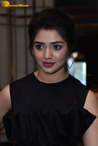 Krithi Shetty in a black dress