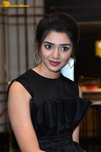 Krithi Shetty in a black dress