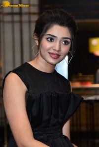 Krithi Shetty in a black dress