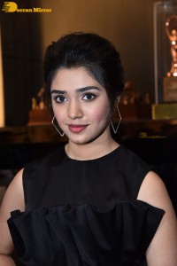 Krithi Shetty in a black dress
