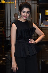 Krithi Shetty in a black dress