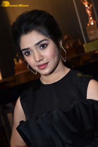 Krithi Shetty in a black dress
