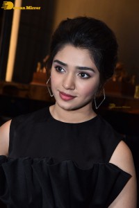 Krithi Shetty in a black dress