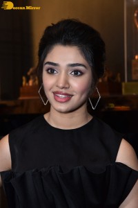 Krithi Shetty in a black dress