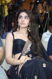 actress Krithi Shetty stunning in a black saree