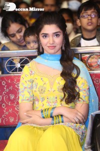 Actress Krithi Shetty in a Yellow Dress