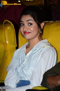 Actress Krithi Shetty attends a movie event