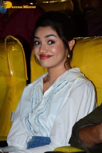 Actress Krithi Shetty attends a movie event