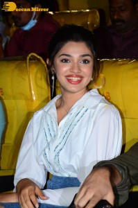 Actress Krithi Shetty attends a movie event