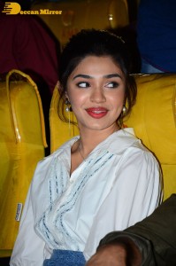 Actress Krithi Shetty attends a movie event