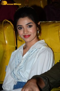 Actress Krithi Shetty attends a movie event