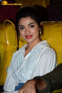 Actress Krithi Shetty attends a movie event