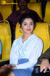Actress Krithi Shetty attends a movie event
