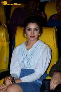Actress Krithi Shetty attends a movie event