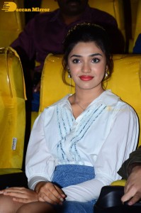 Actress Krithi Shetty attends a movie event